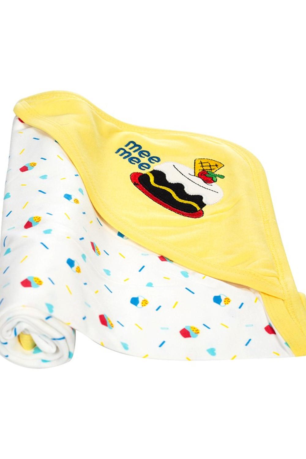 Mee Mee Baby Warm and Soft Swaddle Wrapper with Hood Single Layer for New born 0 to 6 months